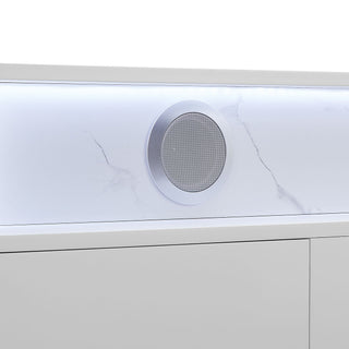 Kerry - Entertainment Unit With Speaker And LED Lighting - White