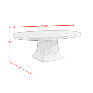 Collins - Dining Table Complete - Gray