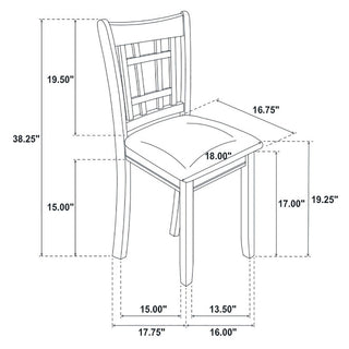 Hester - 5 Piece Dining Set - Espresso
