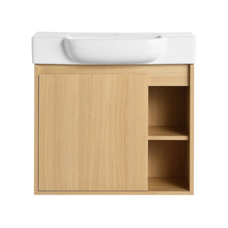 Wall Mounted Bathroom Vanity With Sink & Soft Close Door
