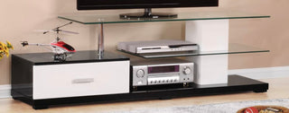 Ivana - TV Stand - White / Black