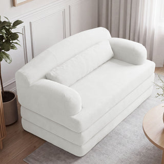 2 Seater Sofa Bed, Compact Foldable Floor Couch