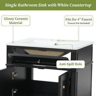 Wall Mounted Bathroom Vanity With Tip Out Drawer And Open Back Design