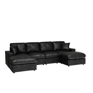 Sectional With 2 Ottomans