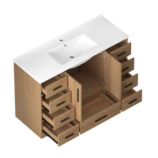 Bathroom Vanity With Abundant Storage 2 Soft Close Doors And 9 Drawers