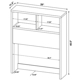 Geary - Bookcase Headboard With Open Cubbies