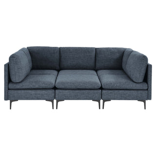 Upholstered Modular Sectional & Tall Legs