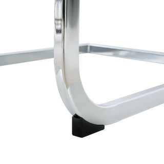Modern Dining Chairs With Padded Seat And Metal Legs