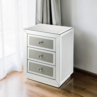 Noralie - Accent Table - Silver / Mirror