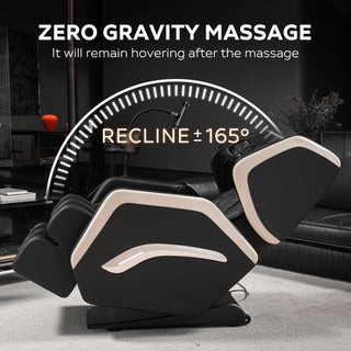 Zero Gravity Massage Chair Recliner With 10 Massage Heads And Full Body Air Pressure - Black