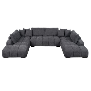Chosen - Sectional Sofa With Toss Pillows And Chaise
