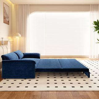 Queen Pull Out Sofa Bed With Side Storage