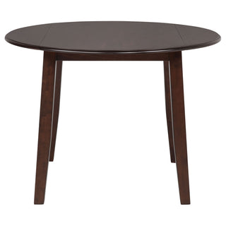 Verety - 5 Piece Round Dining Set With Chairs - Dark Brown