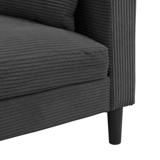Modern Upholstered Loveseat Sofa, High Resilience