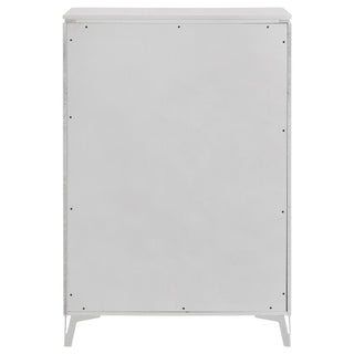 Buckley - 5 Drawer Chest - Gloss White