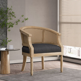 Curved Backrest Accent Chair
