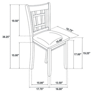 Lattice Back Side Chairs (Set of 2)