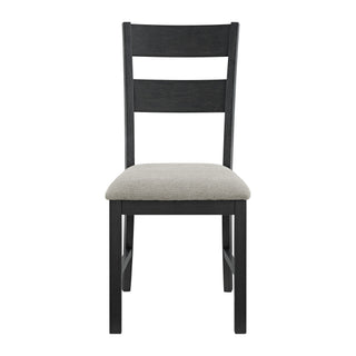 Garcia - 3 Piece Dining Set (Round Drop Leaf Table And 2 Chairs) - Black