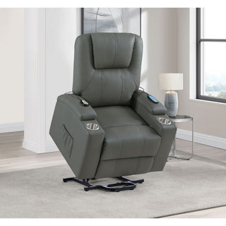 Macklin - Power Lift Massage Recliner With Heat And Dual Cupholders