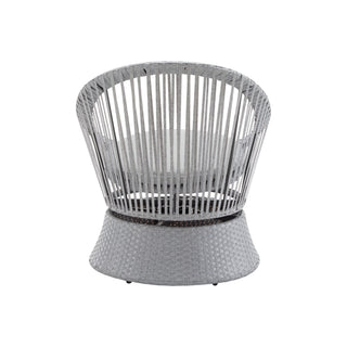 Modern Swivel Wicker Lounge Chair With Round Design