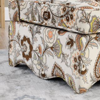 Stylish Flannel Dining Chair With Soft Cushion And Backrest