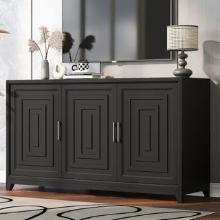 TV Stand, Media Console Cabinet With 2 Spacious Storage Space