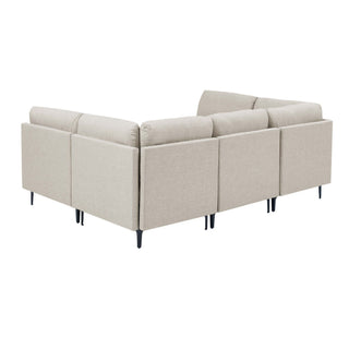 Upholstered Modular Sectional & Tall Legs