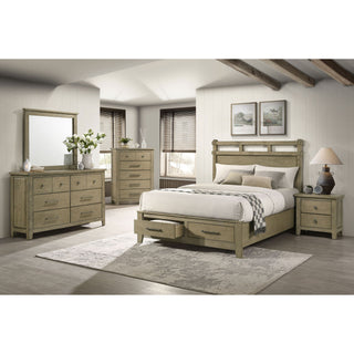 Pelton - 6 Drawer Dresser With Mirror - Oak