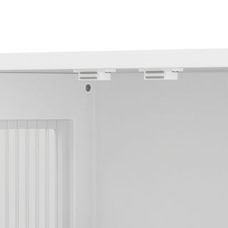 3 Door Wall Cabinet With Glass Door And Towel Bar