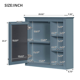 Modern Wall-Mounted Medicine Cabinet With Mirror