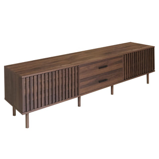 TV Stand For TVs Up To 80", Media Entertainment Center With Ample Storage - Dark Brown