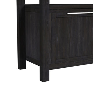 Transcend - Counter Table With Leaf - Charcoal