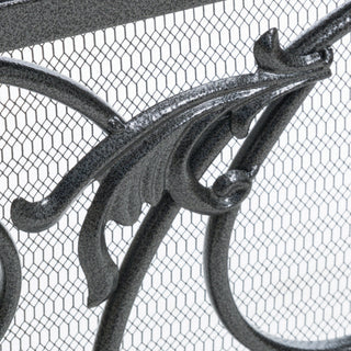 Darcie - Wrought Fireplace Screen, Ornate Design