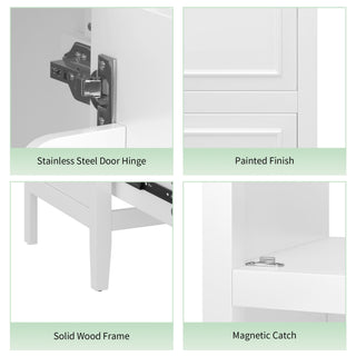 Modern Bathroom Vanity With Sink, Cabinet Storage, Drawer & Adjustable Feet