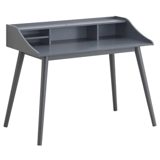 Writing Desk With 4 Compartments - Gray