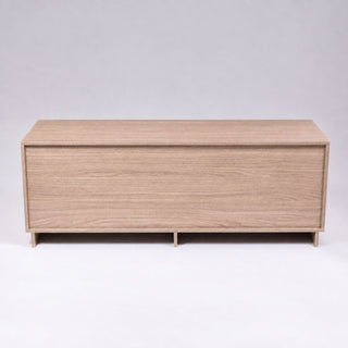 TV Stand For TVs Up To 60" With 2 Doors And 2 Drawers - Natural Walnut