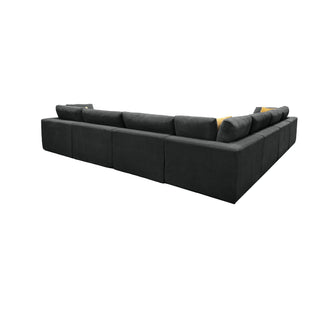 Custom Configuration Modular Sectional With Toss Pillows