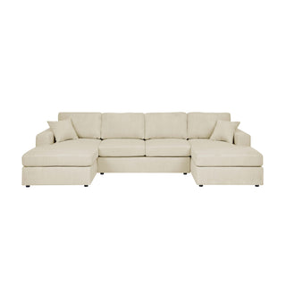 3 Piece Double Chaise Sectional Sofa