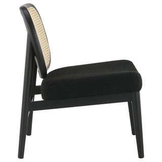Quinne - Accent Chair With Padded Seat - Black