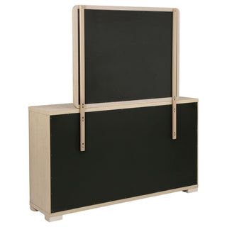 Mirador - 6 Drawer Dresser And Mirror Set - Light Oak