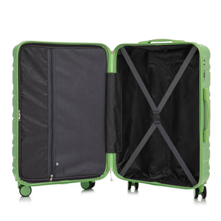 Tourist 3 Piece Luggage Set, Combination Lock, Durable Hard Shell With 360° Silent Wheels