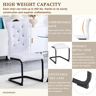 Alligator Skin Upholstered Dining Chairs