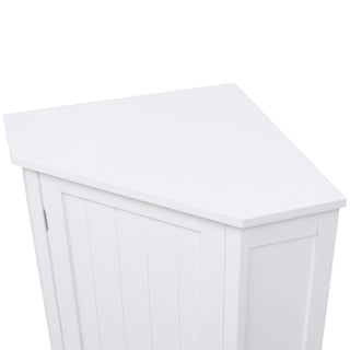 Bathroom Cabinet Triangle Corner Storage Cabinet With Adjustable Shelf Modern Style
