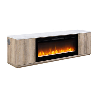 Mason - Entertainment Unit With Bluetooth Speaker And LED Lighting - Natural