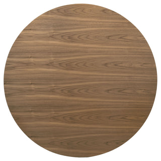 Graham - Round Dining Table With X Cross Base - Walnut
