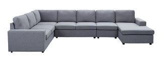 Tifton - 7 Seat Reversible Modular Sectional Sofa Chaise - Light Gray