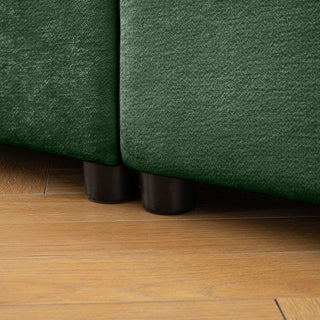 Modern (Set of 6) Modular Sectional Sofa With Storage Soft Cylindrical Design For Living Room - Green