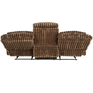 Motion Recliner Sofa With Fold-Down Table, Manual Recline, Charging Station & Cup Holders