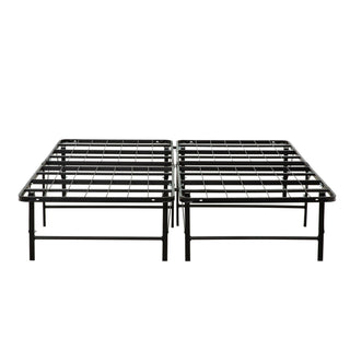 California King Size Bed Base, Mattress Foundation Bed Frame, Bedroom Furniture - Black