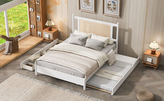 Platform Bed With 2 Big Drawers & Trundle